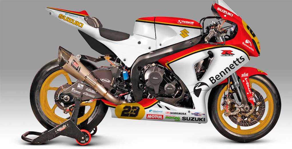 Suzuki está de estreno con homenaje a Barry Sheene