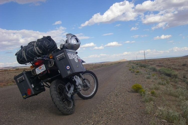 En moto en el verano